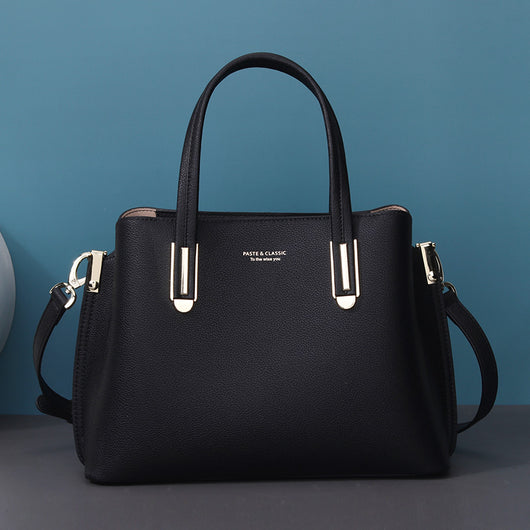 Bolso Mensajero de Cuero Negro para Mujer - Gran Capacidad - Image 19
