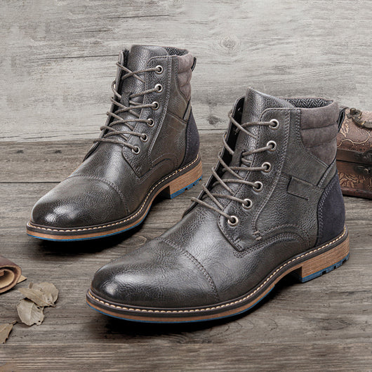 Botas de Cuero para Hombre Talla Grande - Estilo Clásico - Image 24