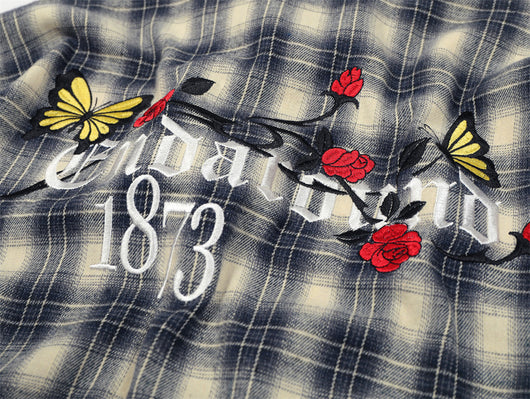 Camisa Cuadriculada Holgada de Manga Larga para Hombre - Image 16