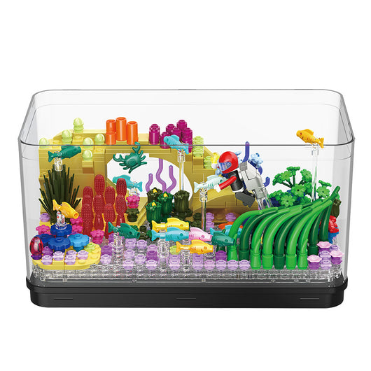 Bloques Constructores de Acuario Luminoso con Adornos Decorativos - Image 3