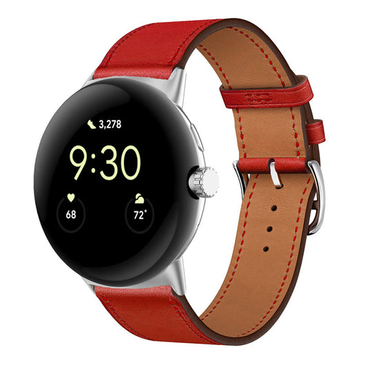 Correa de Cuero PU Bicolor para Google Watch - Estilo y Durabilidad - Image 6