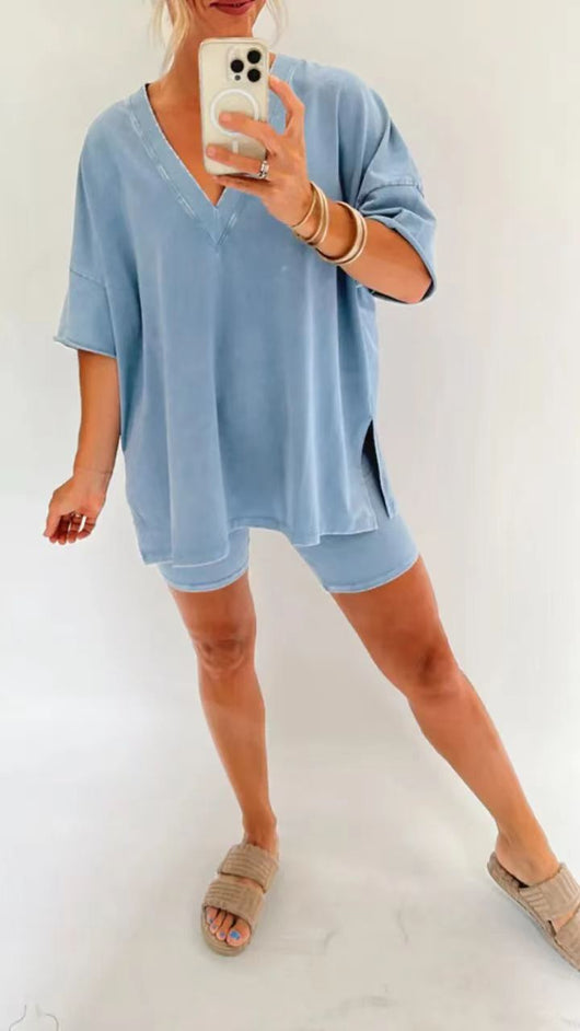 Conjunto Casual Dos Piezas Efecto Desteñido para Mujer - Image 7