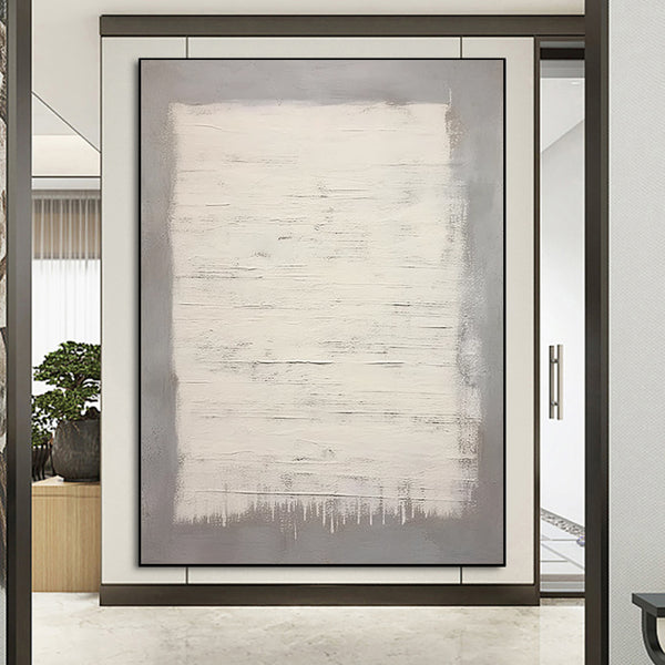 Cuadro Abstracto Wabi-Sabi Óleo Sobre Lienzo Decoración Moderna Sin Marco
