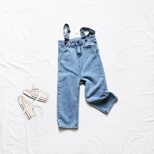 Jeans Anchos de Cintura Alta Estilo Coreano con Tiras - Image 26