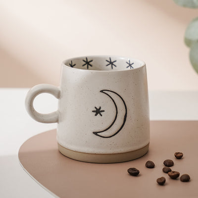 Taza de Café de Cerámica Artesanal con Flor Azul - Image 11