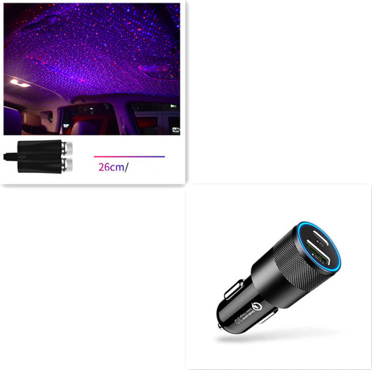 Proyector de Luces Estrelladas USB - Iluminación LED Galaxia para Auto e Interior - Image 25