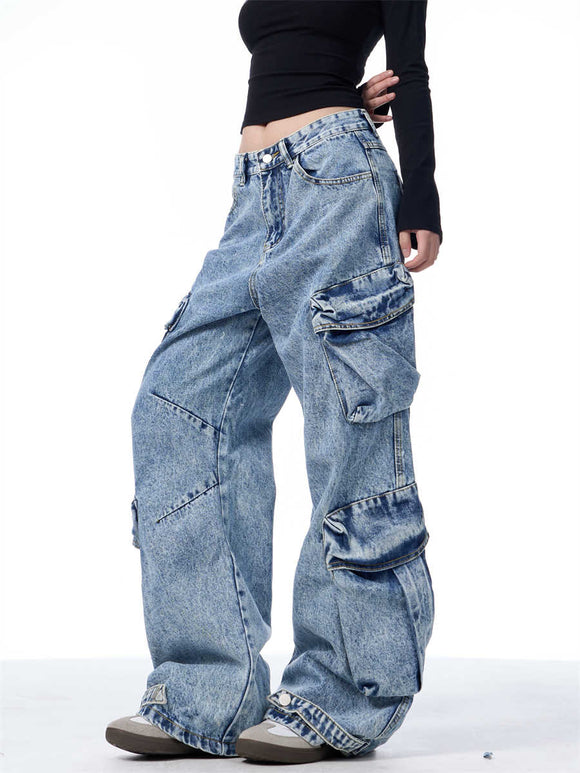 Women's Plus Size Work Pants with Multiple Pockets