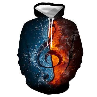 Sudadera con Estampado 3D Llamas Digitales Multicolor - Image 14
