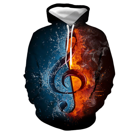 Sudadera con Estampado 3D Llamas Digitales Multicolor - Image 14