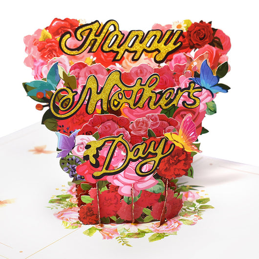 Tarjeta de Felicitación 3D Día de la Madre con Bendiciones - Image 2