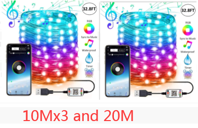 Luces LED Personalizadas para Árbol de Navidad - Cadena de Luces Decorativas - Image 21