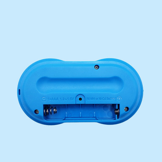 Blue and yellow mini TV handheld video game console with D-pad, joystick, and action buttons. - Image 14
