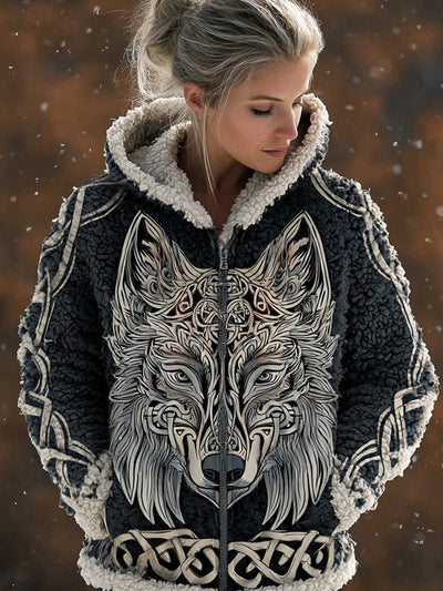 Sudadera Retro con Estampado 3D y Cierre - Perfecta para Otoño e Invierno - Image 4
