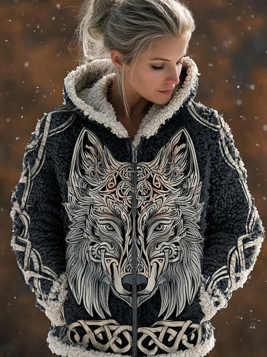 Sudadera Retro con Estampado 3D y Cierre - Perfecta para Otoño e Invierno - Image 4