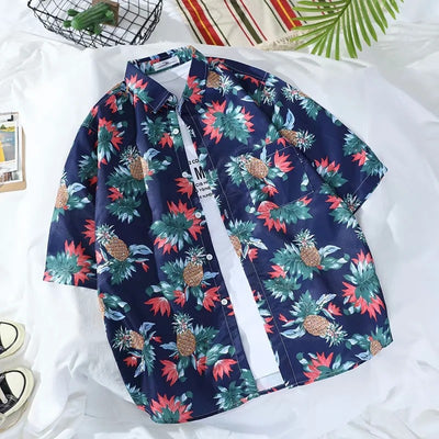 Camisa Estampada de Manga Corta para Hombre - Image 19