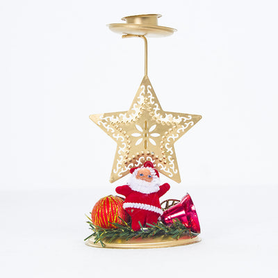 Candelabro Navideño de Hierro - Decoración de Escritorio - Image 5