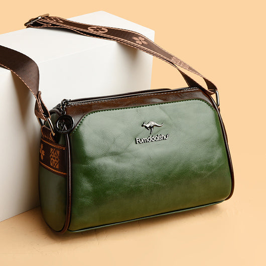 Bolsa Mensajera Retro Reversible de Doble Cara para Mujer - Image 5