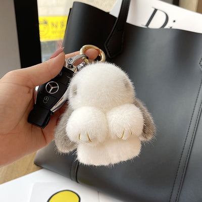 Llavero Colgante Conejo Peluche Mink Red Viral - Image 7