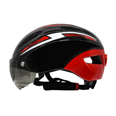 Casco de Ciclismo con Gafas Integradas y Luz Trasera - Image 5