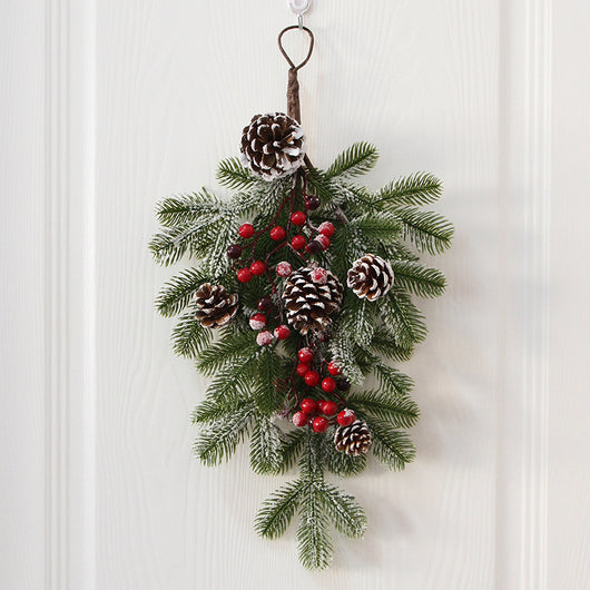 Árbol Navideño Invertido de Piña de Pino Americano para Colgar - Image 10