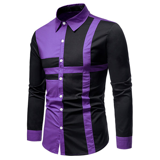 Camisa de Manga Larga Hueca Talla Europea para Hombre - Image 9