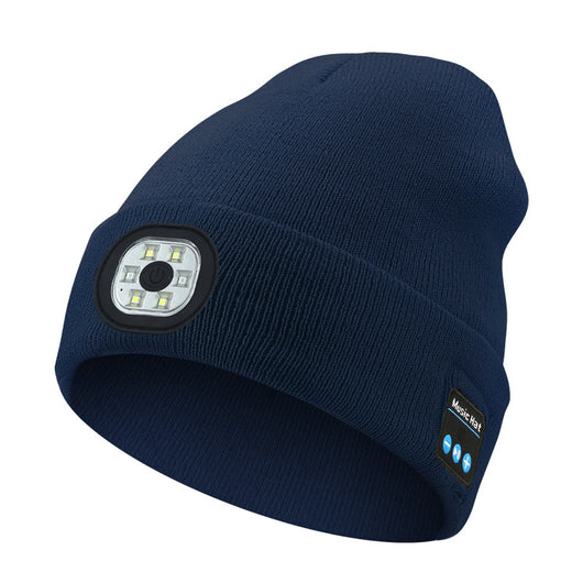 Gorro Tejido LED Recargable con Luz Removible y Lavable - Image 6