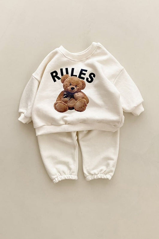 Conjunto Infantil Osito con Estampado Acolchado de Dos Piezas - Image 11