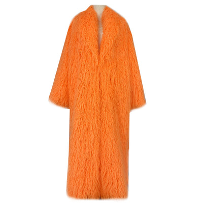 Abrigo de Invierno para Mujer en Cuero con Detalles de Piel - Image 4