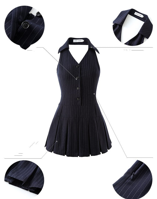 Vestido Kikyo Francés Hombro Descubierto Estilo Atrevido - Image 9