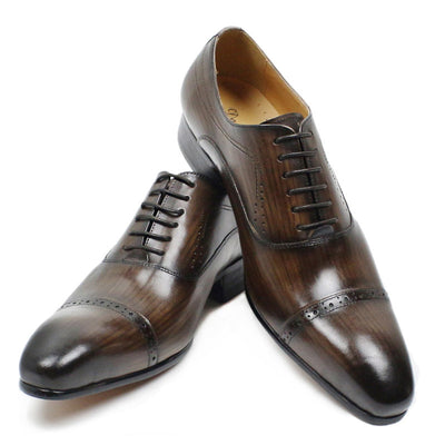 Zapatos de Cuero Casual Ejecutivo para Hombre en Negro y Marrón - Image 10