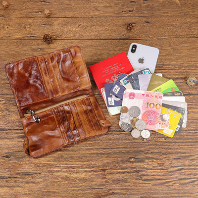 Billetera Larga de Cuero Vacuno Premium Pintada a Mano para Hombre - Image 15