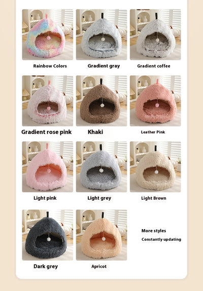 Cama Térmica Acogedora para Gatos - Nido Peluche Invierno - Image 23