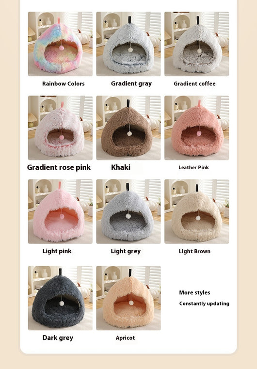 Cama Térmica Acogedora para Gatos - Nido Peluche Invierno - Image 23
