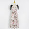 Vestido Cintura Ajustable con Cordones y Estampado Teñido