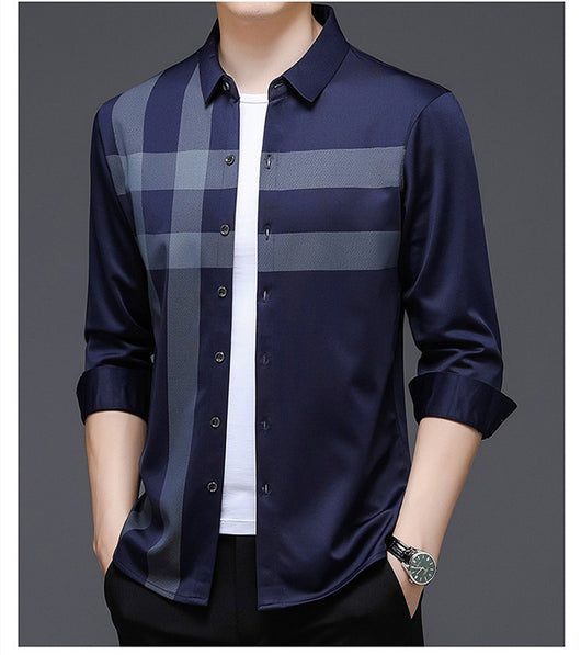 Camisa Ejecutiva Sin Planchado para Hombre - Transpirable y Elástica - Image 11