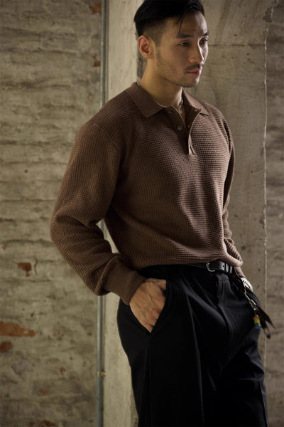 Camisa Business Casual Retro Americana para Otoño - Image 7
