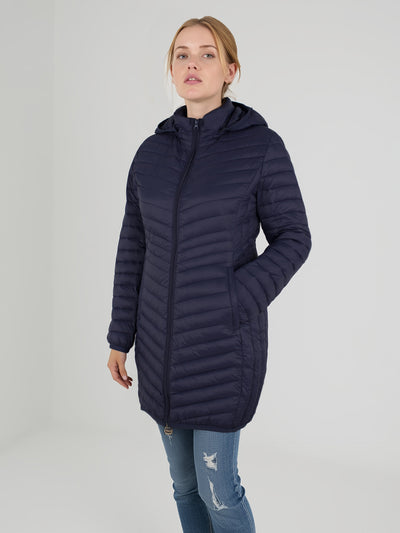 Chaqueta Acolchada de Algodón para Invierno - Colores Sólidos - Image 12