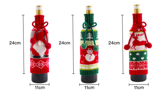Conjunto Decorativo Navideño Tejido con Muñeco de Nieve y Reno - Image 7