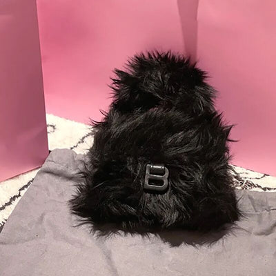Bolsa Tote Diagonal de Peluche en Colores Pastel - Image 7
