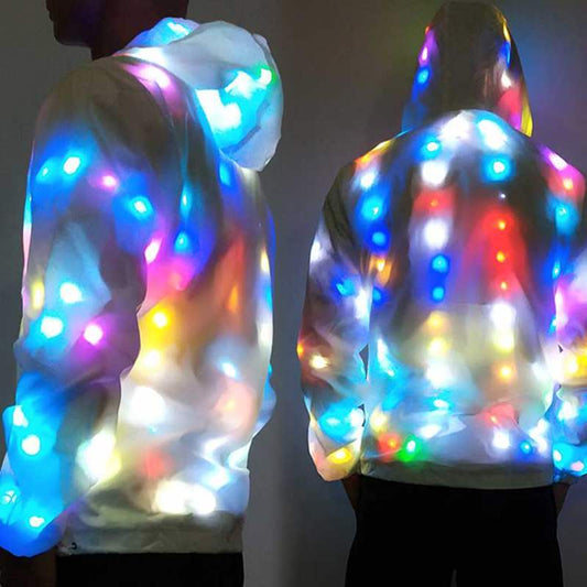 Chaqueta LED Luminosa para Hombre con Colores Dinámicos