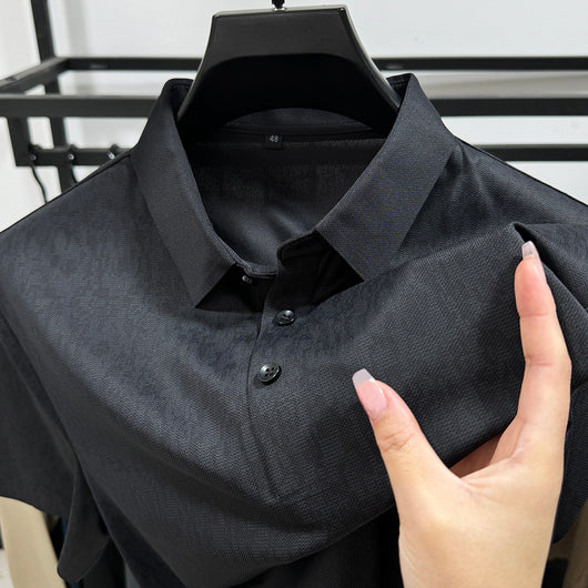Playera Ejecutiva de Manga Corta Transpirable para Hombre - Image 10