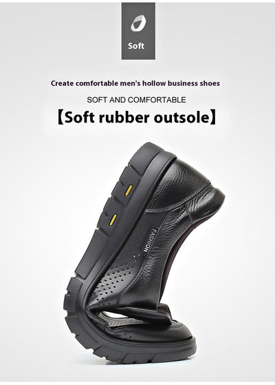 Zapatos de Cuero para Hombre con Suela Flexible y Respirable - Image 17