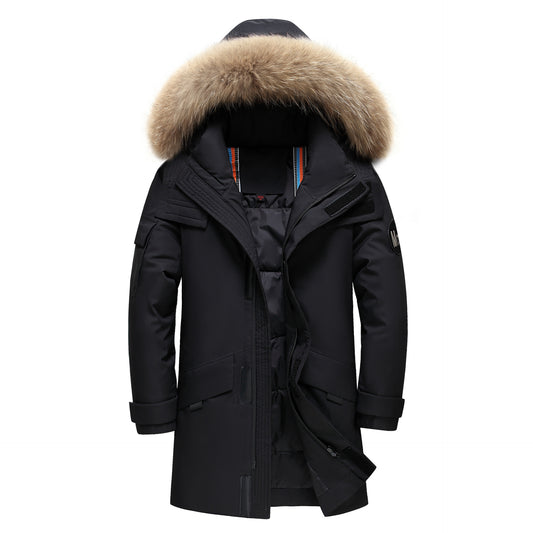 Chaqueta Acolchada de Plumón para Parejas - Corte Medio Invierno - Image 2
