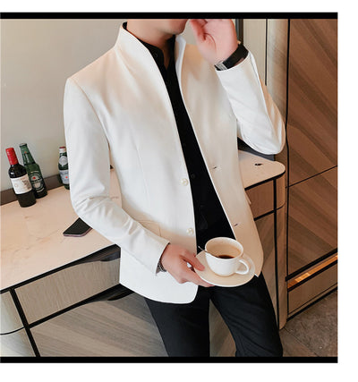 Blazer Slim Fit Ruoshuai para Hombre - Chaqueta Casual de Otoño - Image 33