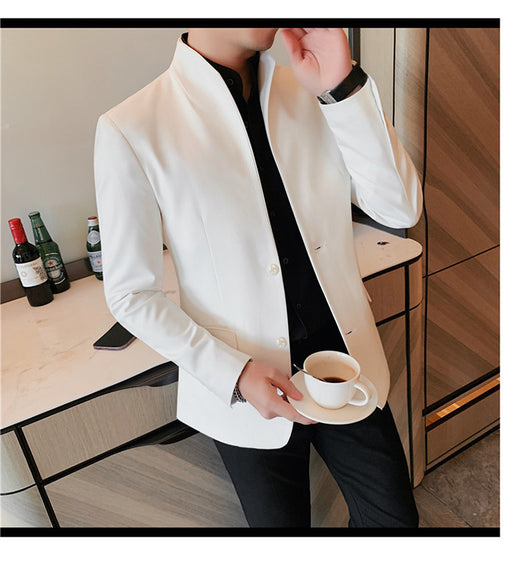 Blazer Slim Fit Ruoshuai para Hombre - Chaqueta Casual de Otoño - Image 33