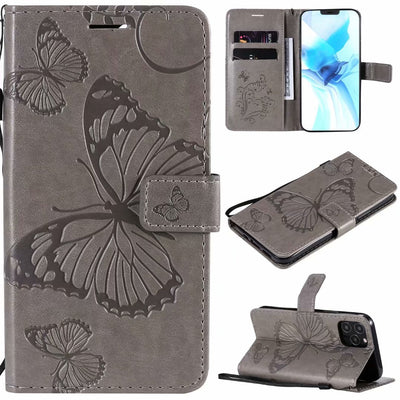 Funda de Cuero para Teléfono con Mariposa Prensada - Image 65