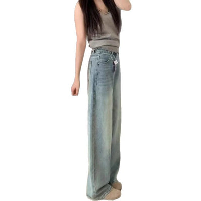 Jeans Acampanados de Pierna Ancha Azul Claro para Mujer - Estilo Primavera - Image 5