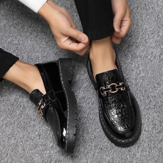 Zapatos de Cuero Británico para Hombre - Estilo Casual Brillante - Image 5