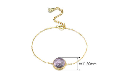 Pulsera de Amatista Natural Elegante y Versátil - Image 2