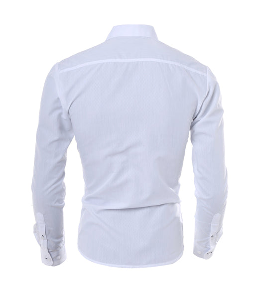 Camisa de Cuadros Diamante para Hombre - Manga Larga Elegante - Image 16